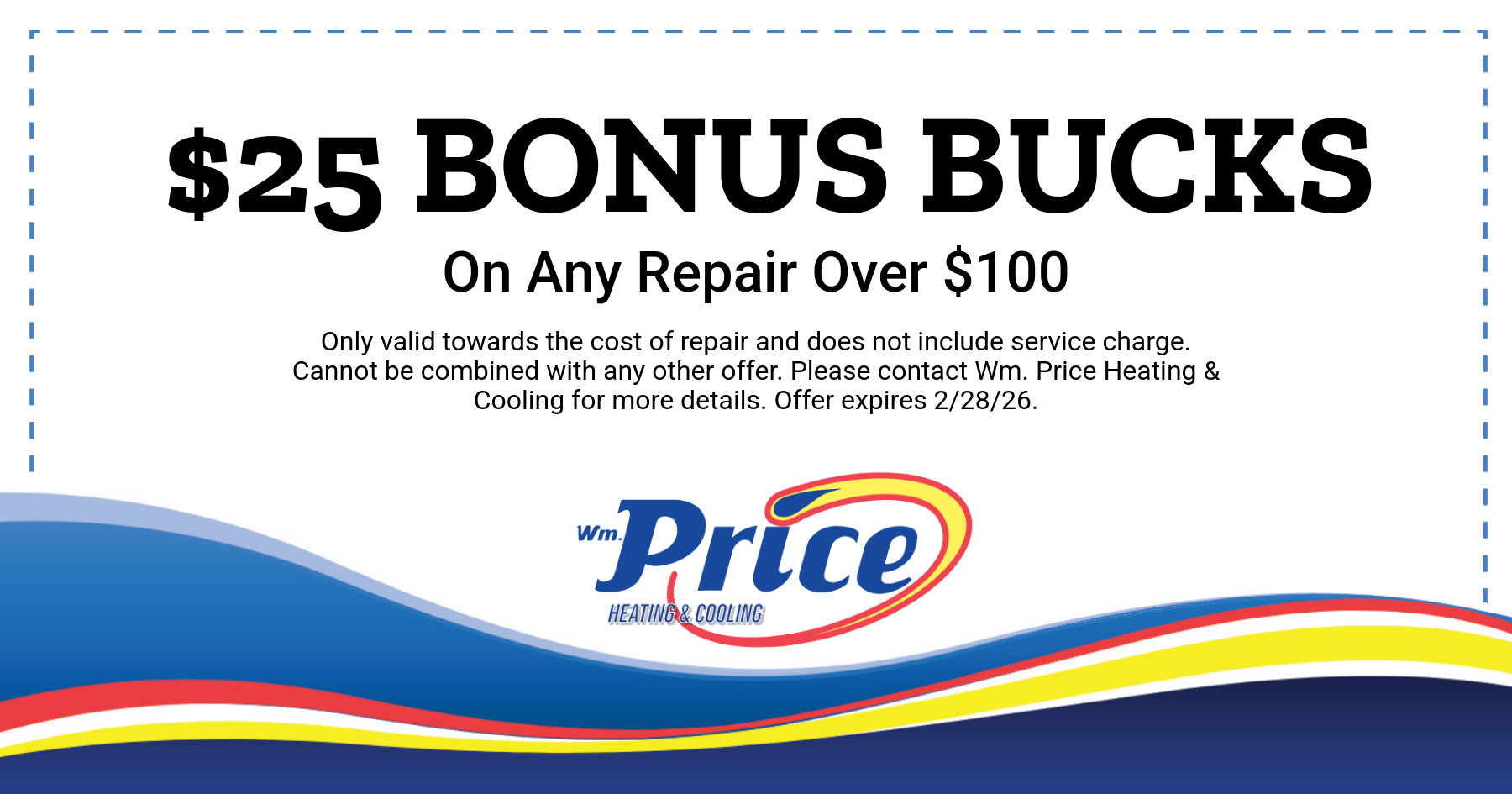 $25 Bonus Bucks On Any Repair Over $100.