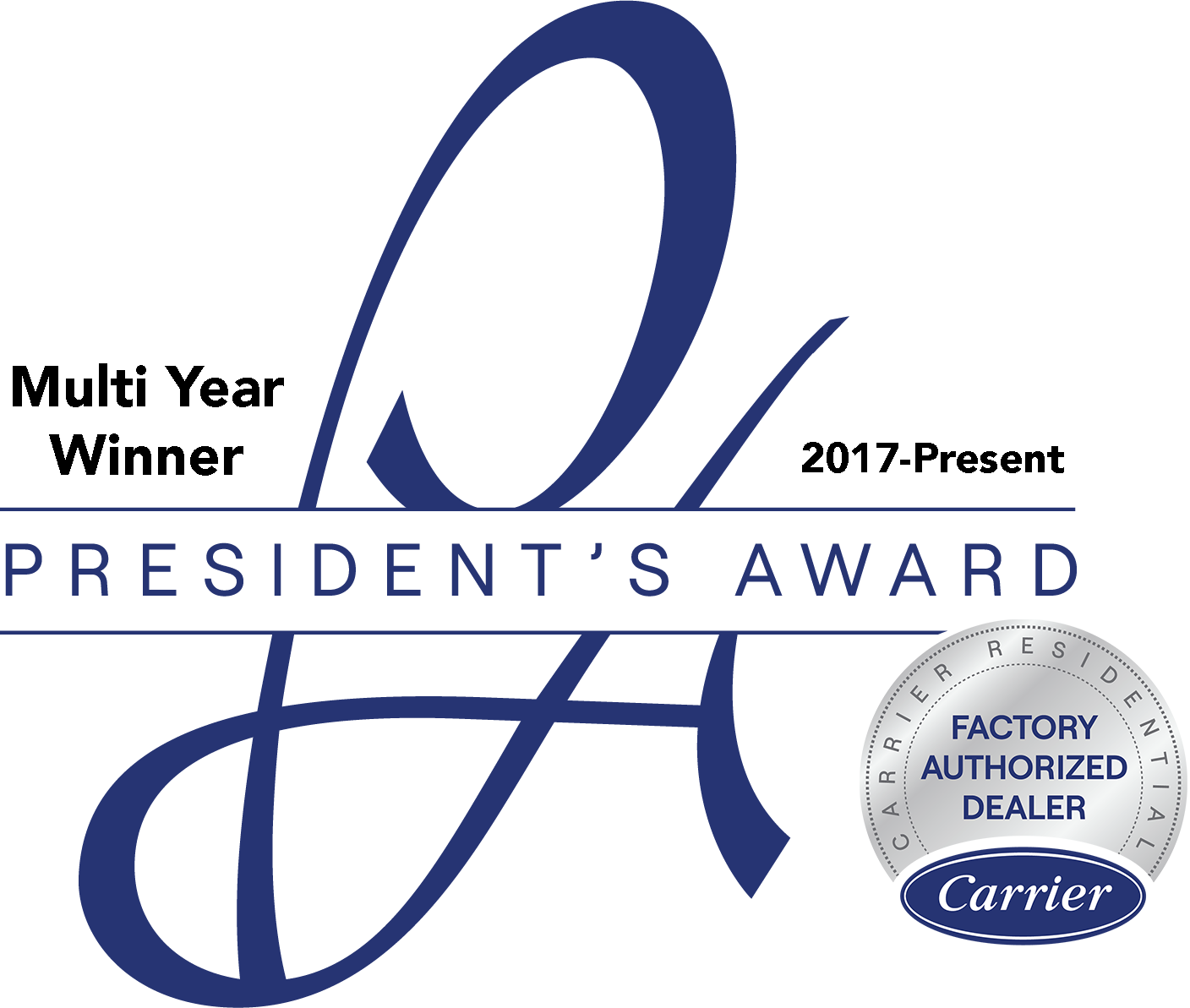 WMP 250731-IM Multi Year Winner President's Award 2017-Present. Carrier Factory Authorized Dealer.